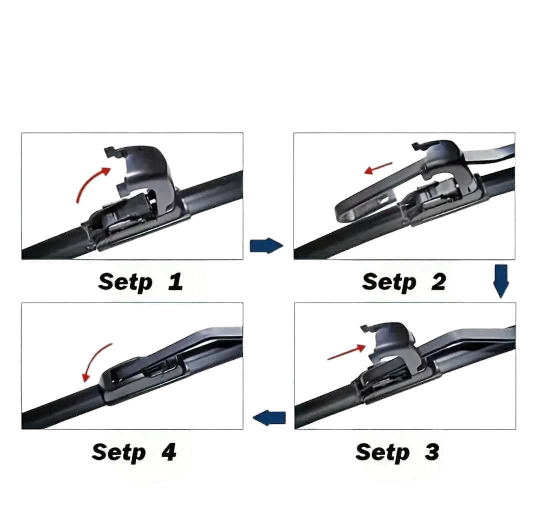 2PCS مسّاحات زجاج أمامي MULU – مقاس 26 إنش thumbnail 2