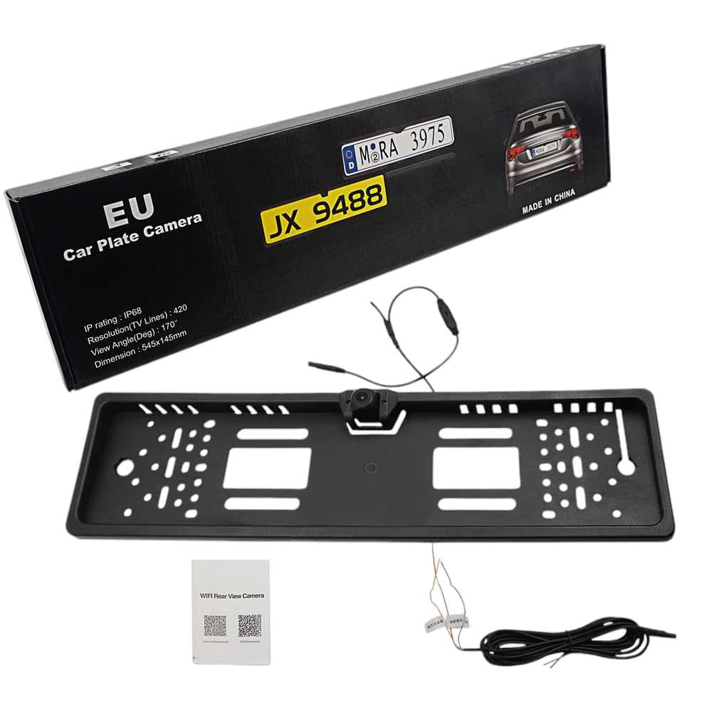 كاميرا الرؤية الخلفية للسيارة + حاضنة نمرة 