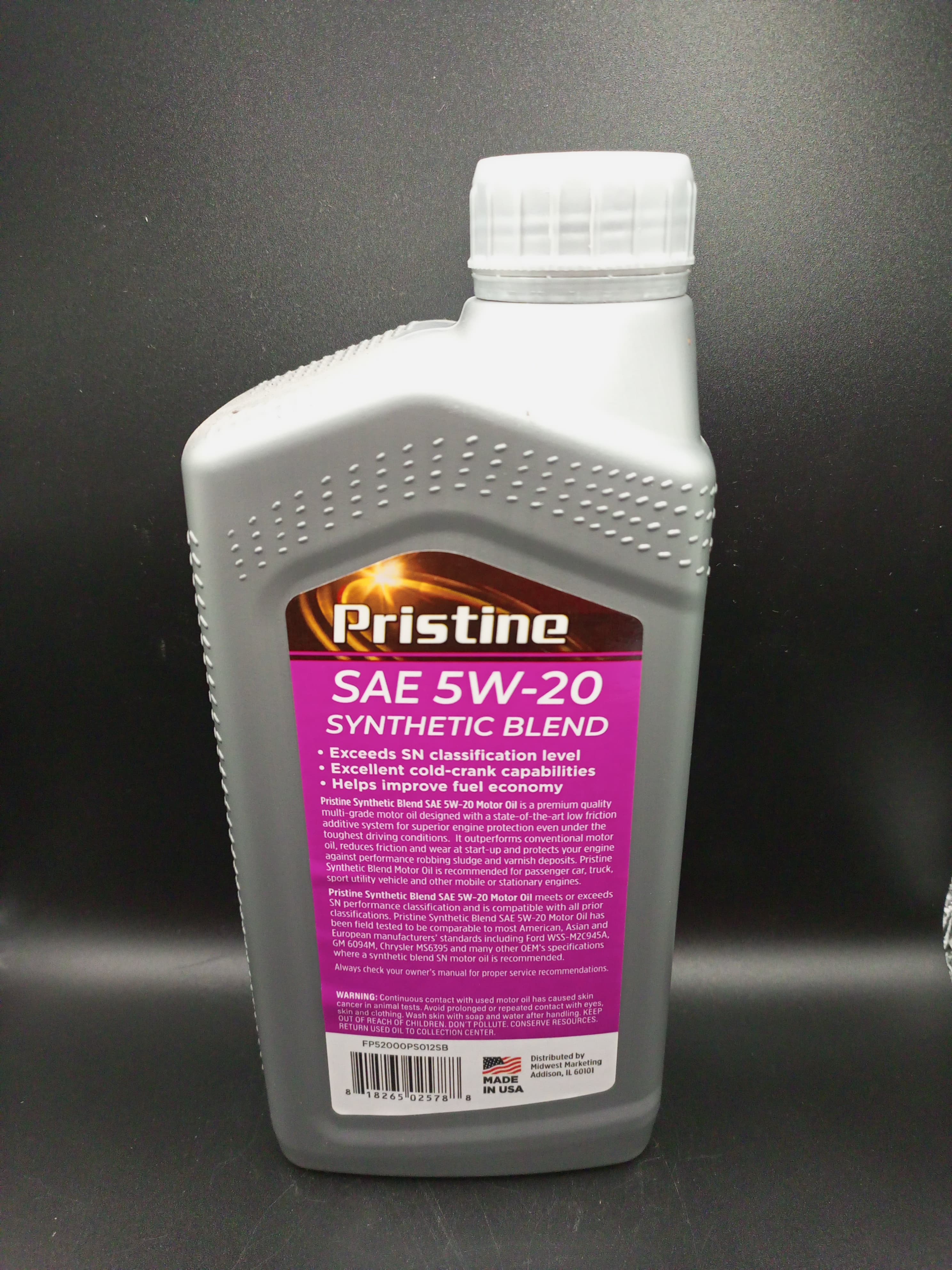 خدمة غيار 4kg زيت محرك PRISTINE SAE 5W-20 + فحص كمبيوتر + فحص 20 نقطة