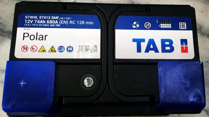 بطارية محرك TAB 12V - 74Ah + كفالة سنة كاملة  thumbnail 3