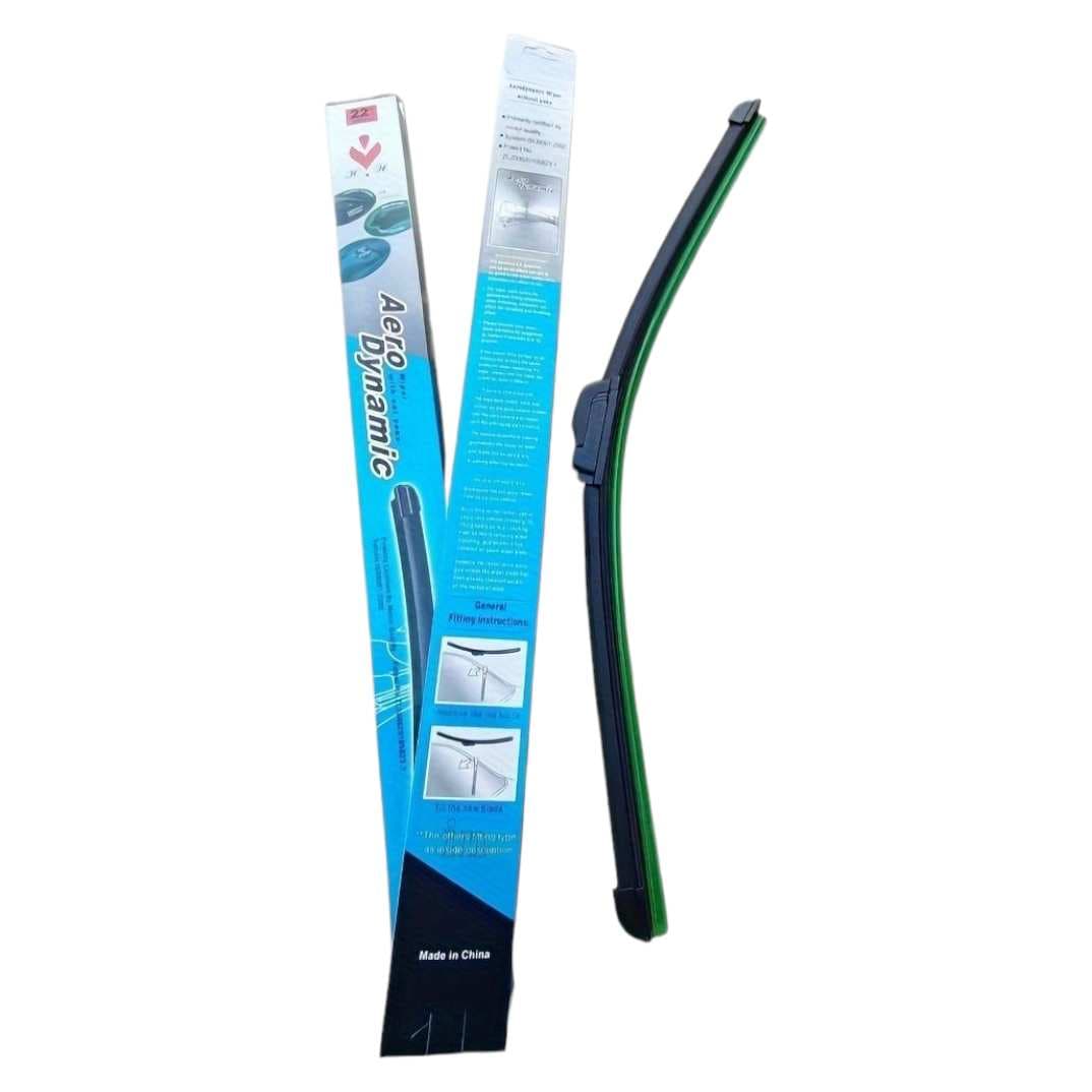 2PCS مسّاحات زجاج أمامي Aero Dynamic – مقاس 22 إنش