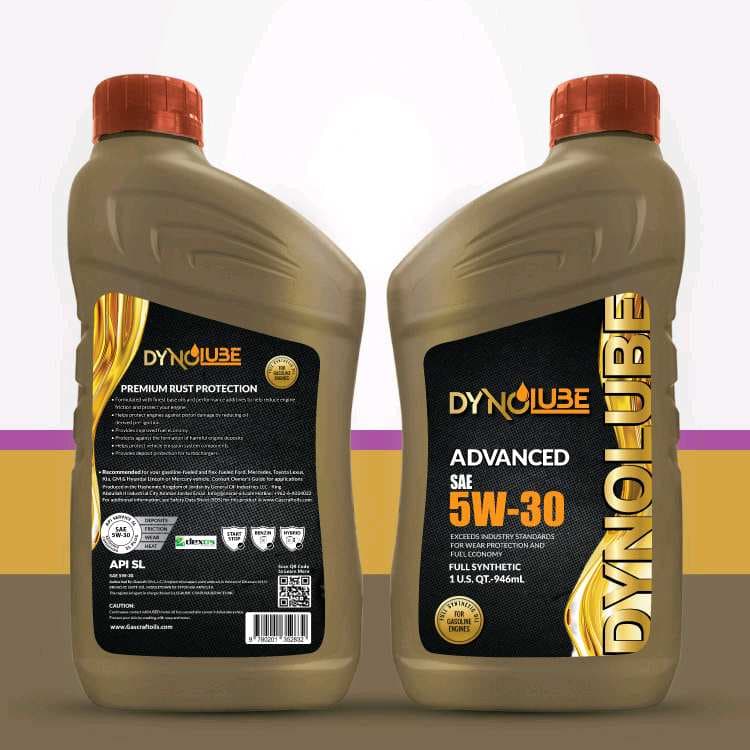 1kg Dynolube Advanced SAE 5W-30 – زيت محرك تخليقي كامل