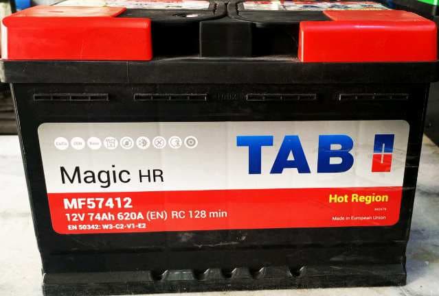 بطارية محرك TAB MAGIC HR 12V-74AH 620A + كفالة سنة كاملة thumbnail 3